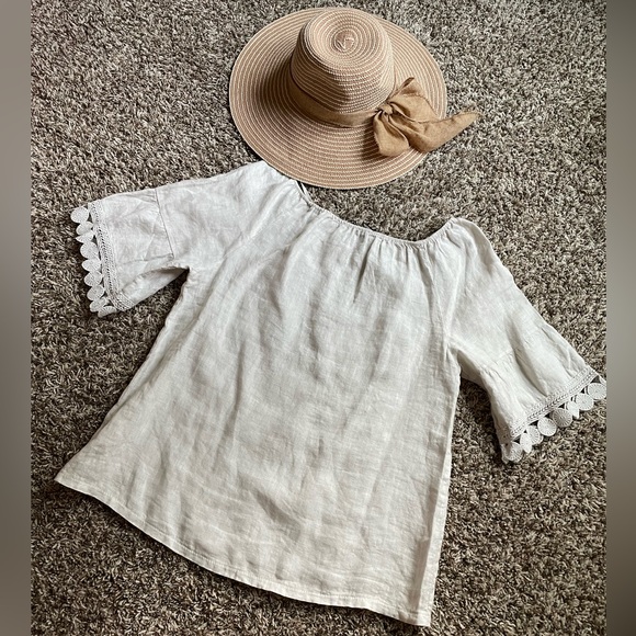 Linen Italian top - Picture 1 of 8
